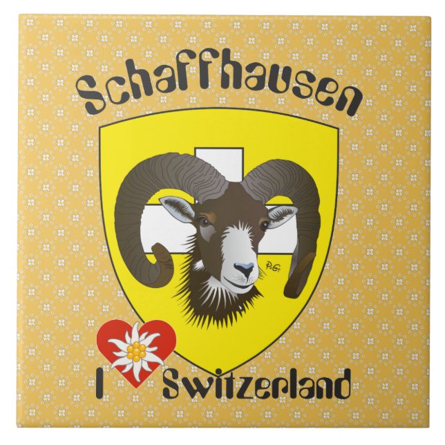 Schaffhausen - Switzerland - Suisse - Svizzera Fli Tile (Front)