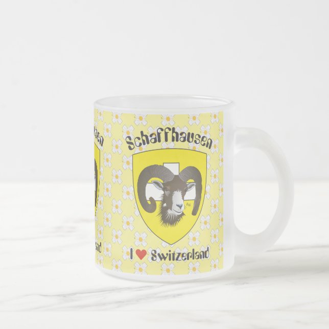 Schaffhausen - Switzerland - Suisse - Svizzera Frosted Glass Coffee Mug (Right)