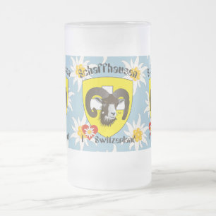Schaffhausen - Switzerland - Suisse - Svizzera Tas Frosted Glass Beer Mug