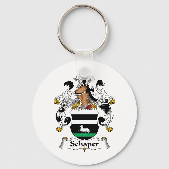 Schaper Family Crest Key Ring (Front)