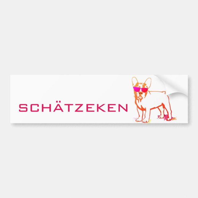 Schätzeken French Bulldog Fun  Bumper Sticker (Front)
