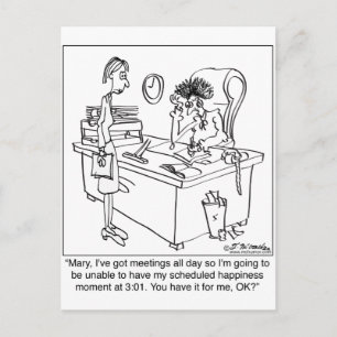 Scheduled Happiness Minute Postcard