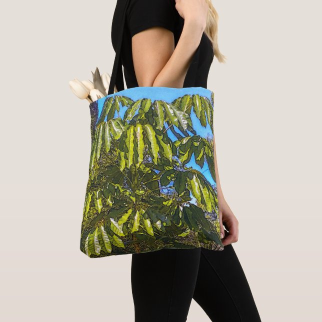 Schefflera Umbrellas Tote Bag (Close Up)