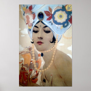 Scheherazade by Alberto Vargas (1921) Poster