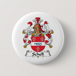 Schell Family Crest 6 Cm Round Badge