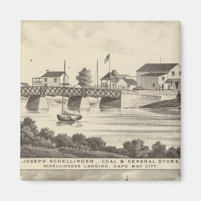 Schellinger Store and Ocean House Magnet (Front)