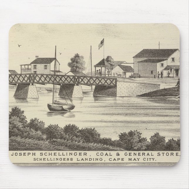 Schellinger Store and Ocean House Mouse Mat (Front)