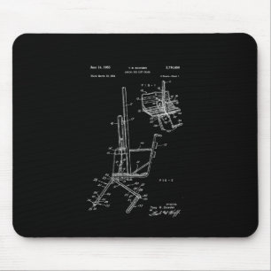 Schematic Of Ski Lift Chair  Mouse Mat