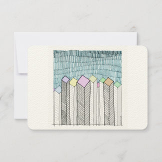 Schematic Skyscrapers Card