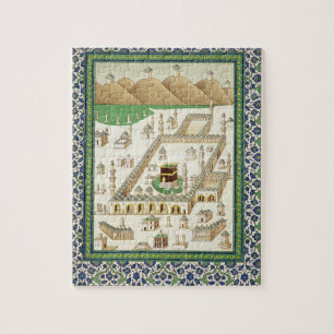 Schematic View of Mecca, showing the Qua'bah, from Jigsaw Puzzle