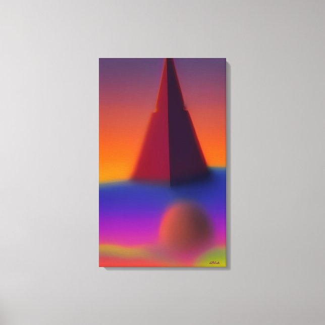 Scheming a Pyramid Dream Canvas Print (Front)