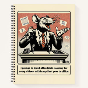 Scheming Tails: The Conniving Rat Politician Notebook