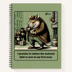 Scheming Tails: The Conniving Rat Politician  Notebook