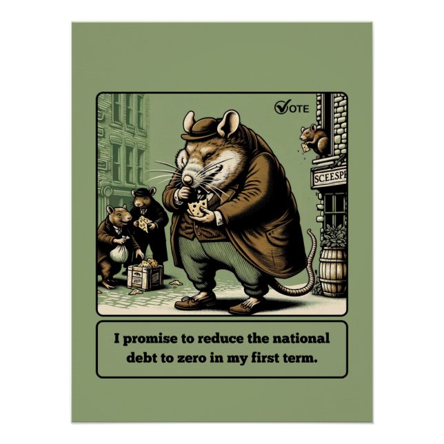 Scheming Tails: The Conniving Rat Politician  Poster (Front)