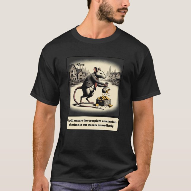 Scheming Tails: The Conniving Rat Politician  T-Shirt (Front)