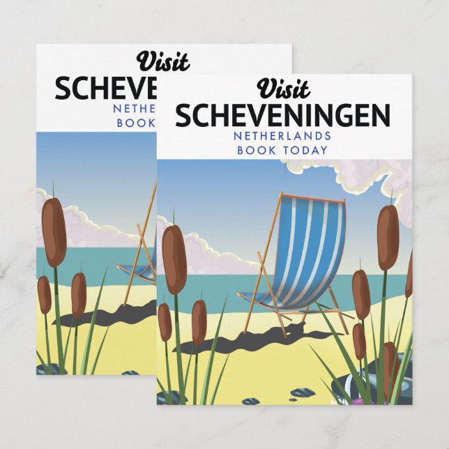 Scheveningen Netherlands beach poster (Front/Back)