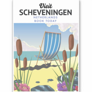 Scheveningen Netherlands beach poster