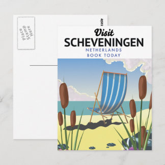 Scheveningen Netherlands beach poster Postcard