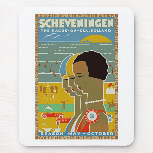 Scheveningen ~ The Hague on Sea, Holland Mouse Mat (Front)