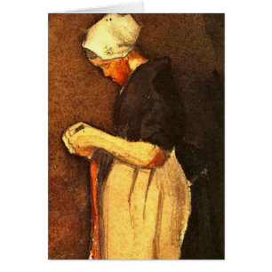 Scheveningen Woman Portrait by Vincent van Gogh