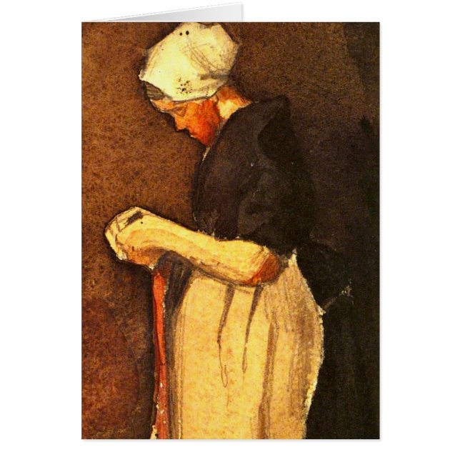 Scheveningen Woman Portrait by Vincent van Gogh (Front)