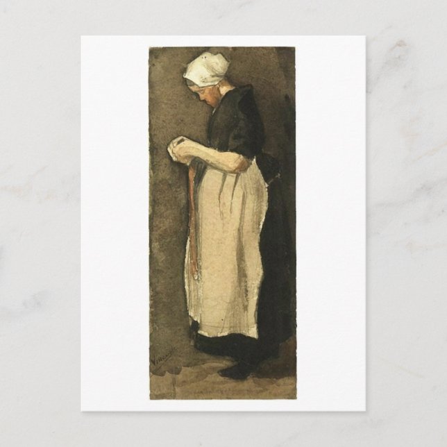 Scheveningen Woman, Van Gogh Fine Art Postcard (Front)