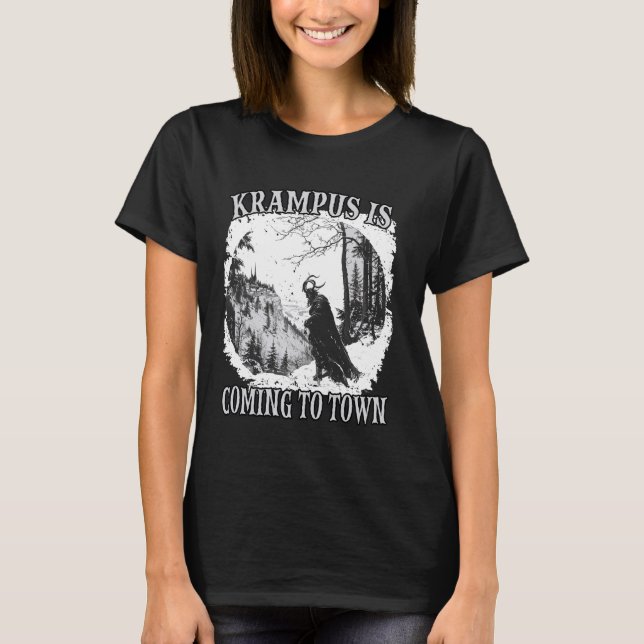 Schiechperchten Horrible tradition Krampus T Perch T-Shirt (Front)