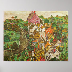 Schiele — Landscape Of Krumau Poster