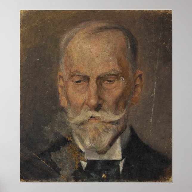 Schiele - Men's Portrait Around 1910 Poster (Front)