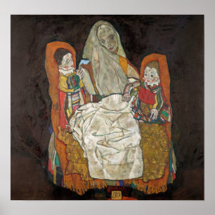 Schiele - Mother With Two Children Poster