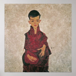Schiele - Portrait Of Herbert Poster