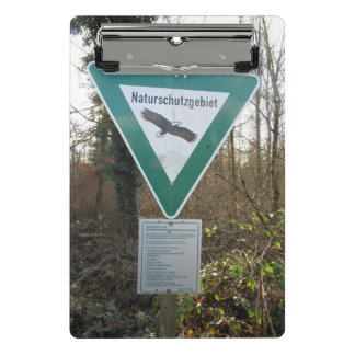 Schild Naturschutzgebiet Mini Clipboard