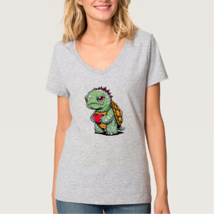 Schildkröte mit Herz T-Shirt