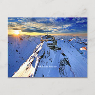 Schilthorn Summit (labelled) Postcard