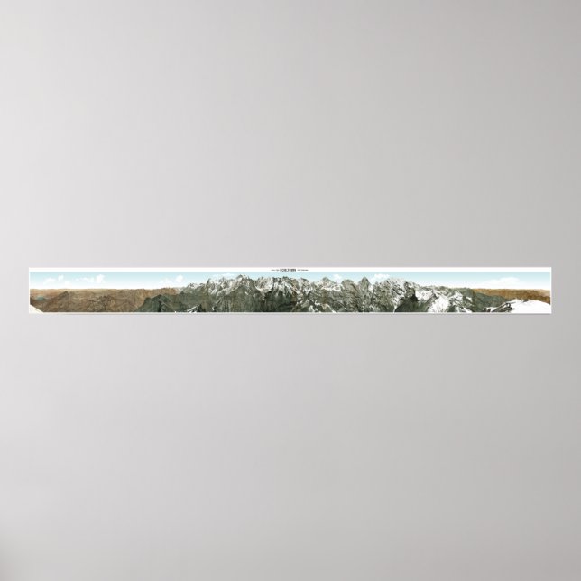 SCHILTHORN Swiss Alps 360° Panorama Poster (Front)