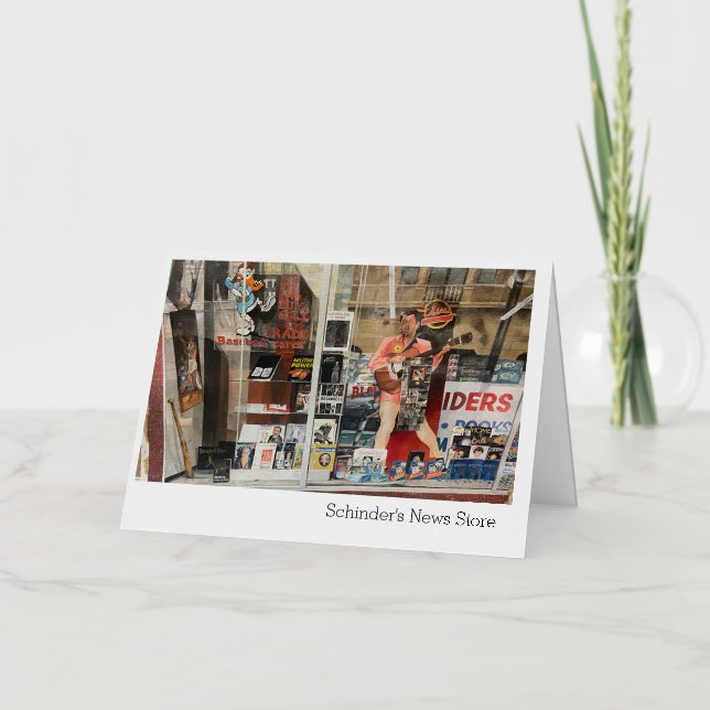 Schinders News Store Greeting Card (Front)