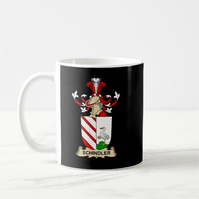 Schindler Coat of Arms  Family Crest  Coffee Mug (Left)