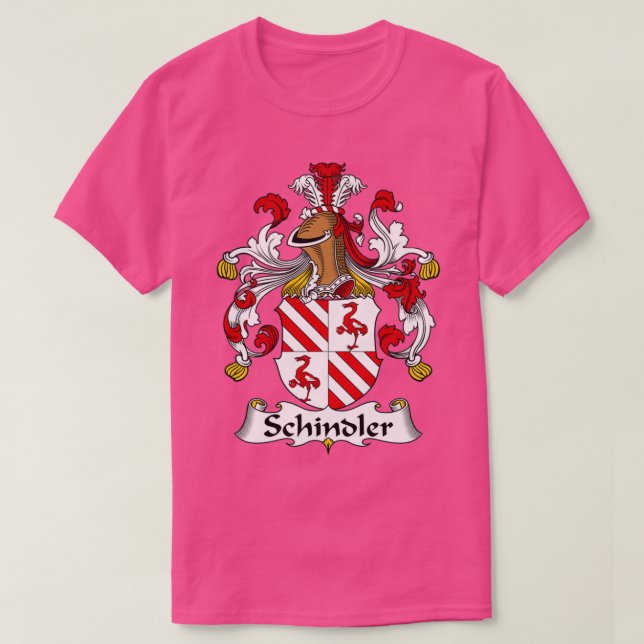 Schindler Coat of Arms Family Crest  T-Shirt (Design Front)