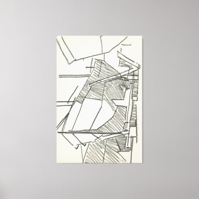 Schip op een werfhelling canvas print (Front)