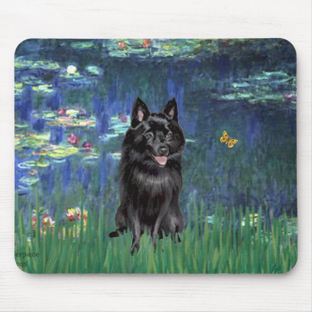 Schipperke 4 - Lilies 5 Mouse Mat (Front)