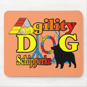Schipperke Agility Gifts Mouse Mat