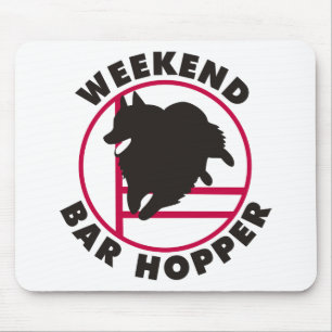 Schipperke Agility Weekend Bar Hopper Mouse Mat