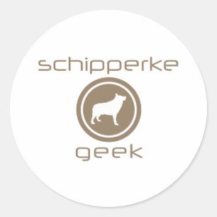 Schipperke Classic Round Sticker