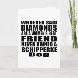 SCHIPPERKE DOG BEST FRIEND DESIGNS CARD