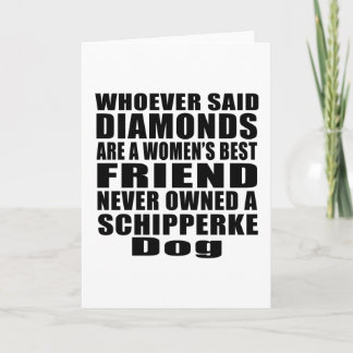SCHIPPERKE DOG BEST FRIEND DESIGNS CARD