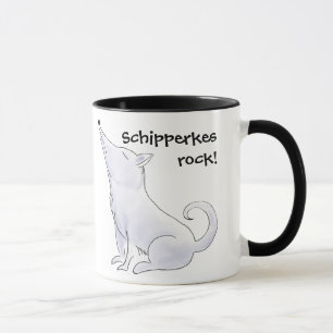 Schipperke Dog Cartoon Coffee Tea Mug