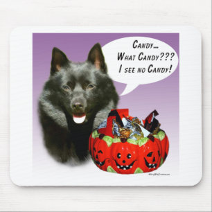 Schipperke Halloween Candy Mouse Mat