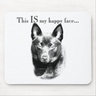 Schipperke Happy Face Mouse Mat