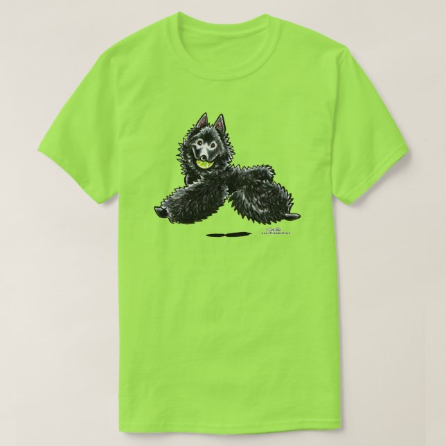 Schipperke Lets Play T-Shirt (Design Front)