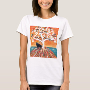 Schipperke love spiritual tree beauty of orange T-Shirt